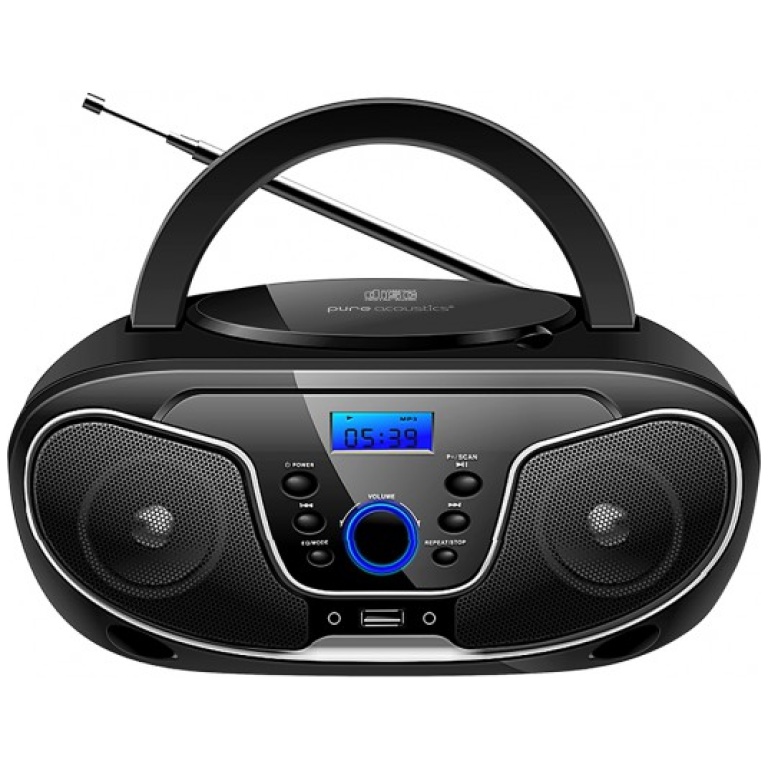 רמקול בומבוקס רדיו דיסק נייד עם בלוטוס Pure Acoustics