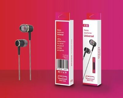 אוזניות אוניברסלי עם מתג הזזה E60 עם סיליקון