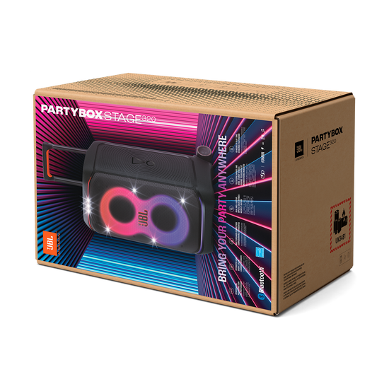 ⁦בידורית ניידת JBL PartyBox Stage 320 240W - יבואן רשמי (צבע לבן)⁩ – תמונה ⁦3⁩